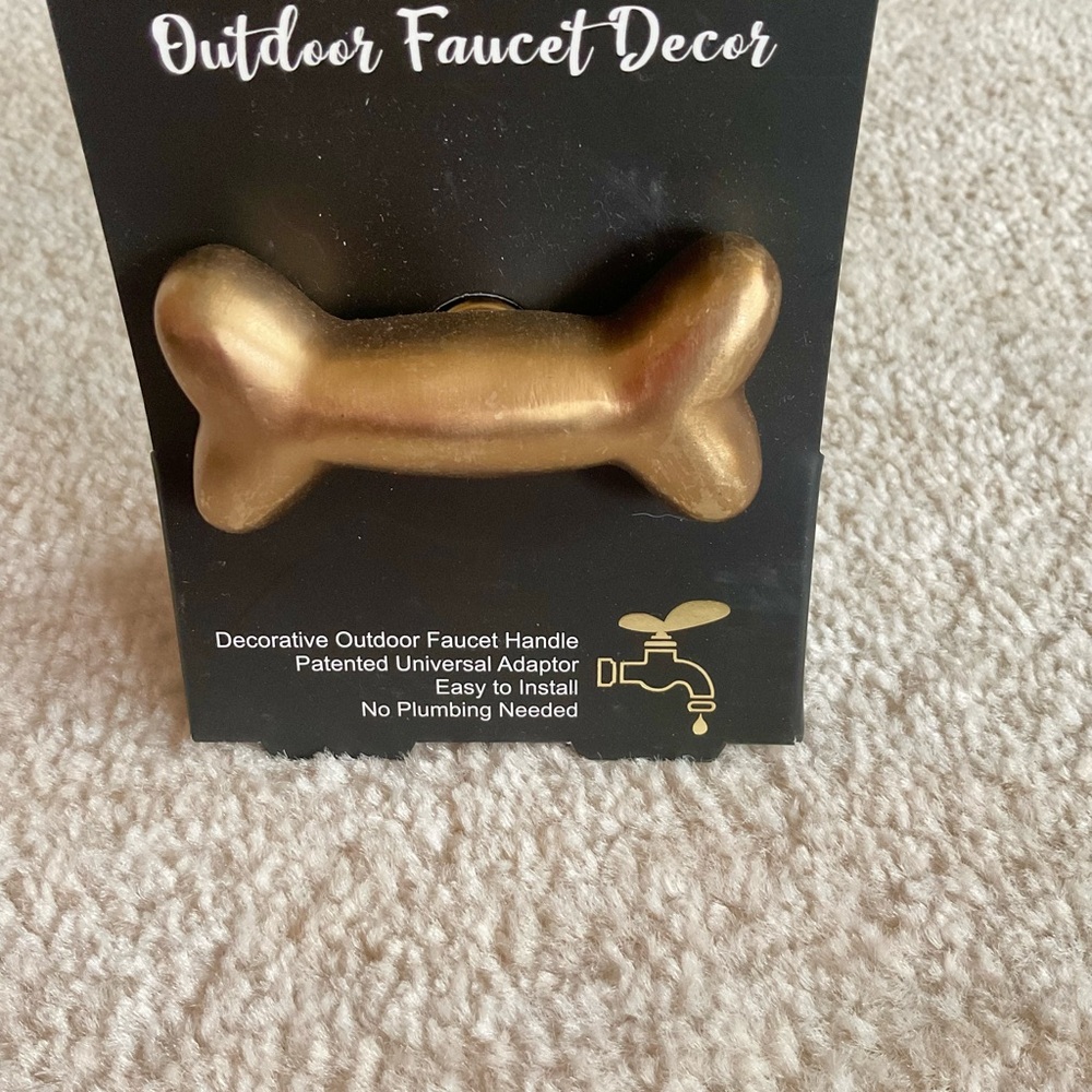 NWT Festive Faucets Dog Bone Shaped Faucet Handle - Picture 2 of 5